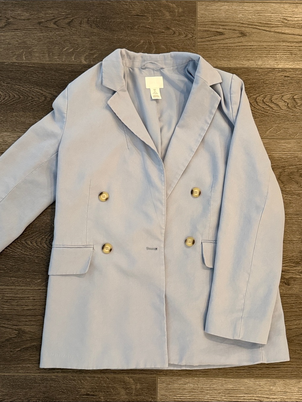 H&M • Light Blue Double-Breasted Women's Blazer